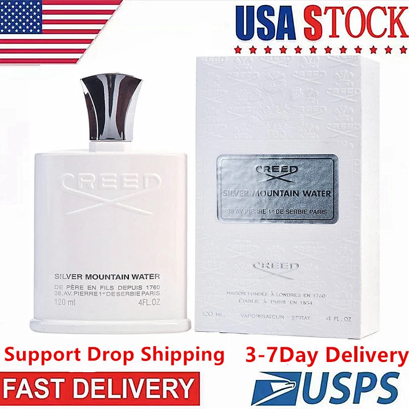 

Бесплатная доставка в США за 3-7 дней, классический мужской одеколон Creed Silver Mountain Water