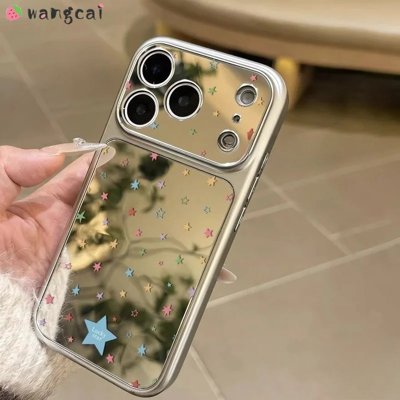 Фото Серебряный зеркальный чехол для телефона iQOO Z10 Lite Z10R Z10X Z7i Z6 Pro Z5X U5X 5G 4G, милый красочный чехол с звездами в стиле Ins, мягкий чехол №4