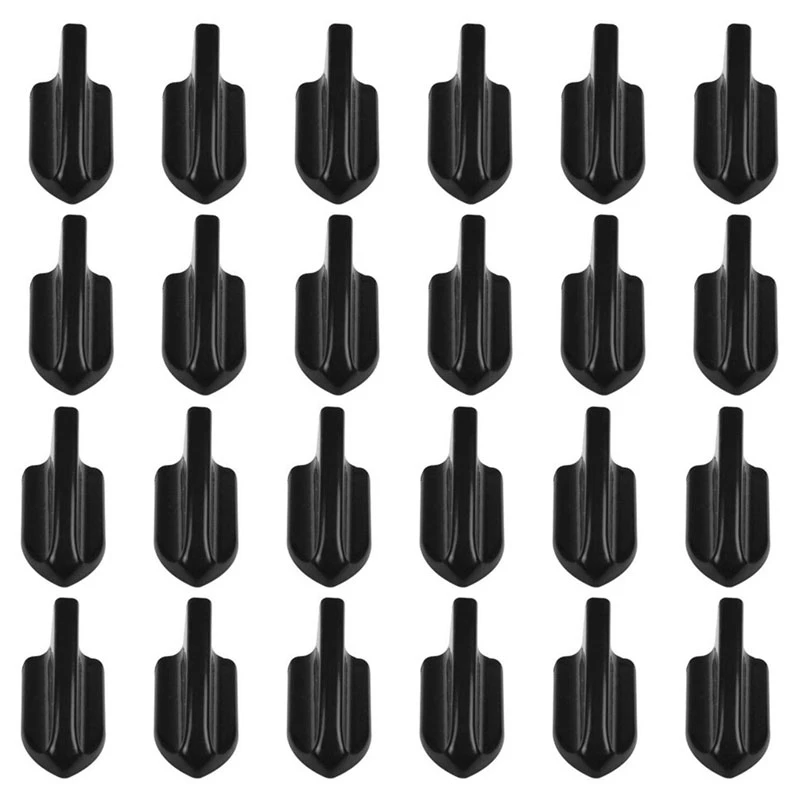 

24Pcs Black Car EVO-Style PP Roof Shark Fins Spoiler Wing Kit Vortex Generator