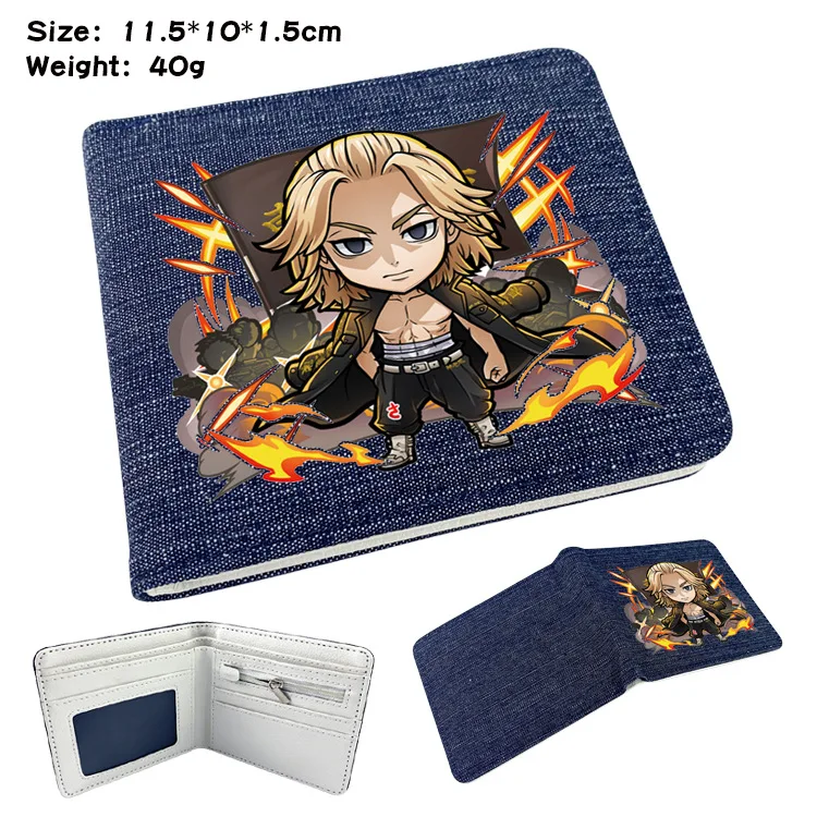 

Anim Tokyo Revengers Wallet PU Leather Coin Purse Cosplay Short Wallets With Card Holder Men Women Gift