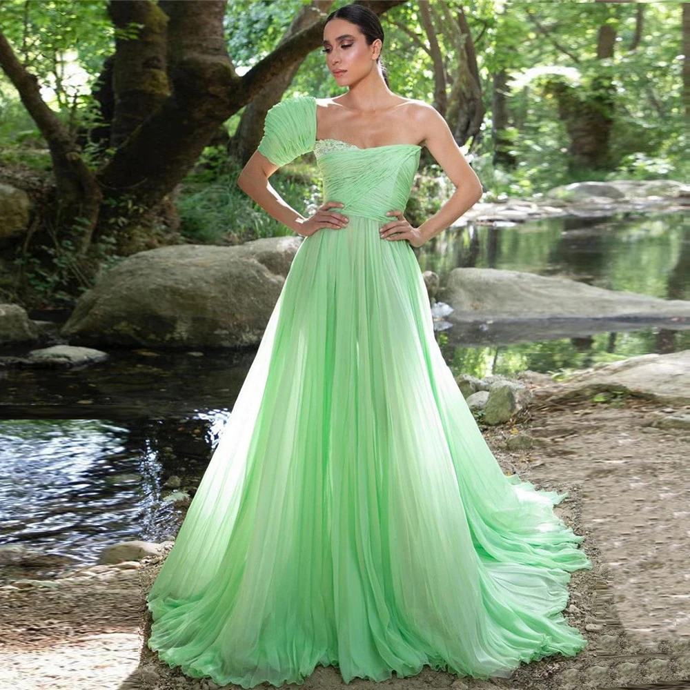 

BridalAffair блестящие Длинные вечерние платья цвета шампанского на тонких бретельках с разрезом сбоку со шлейфом женское платье для особых случ...