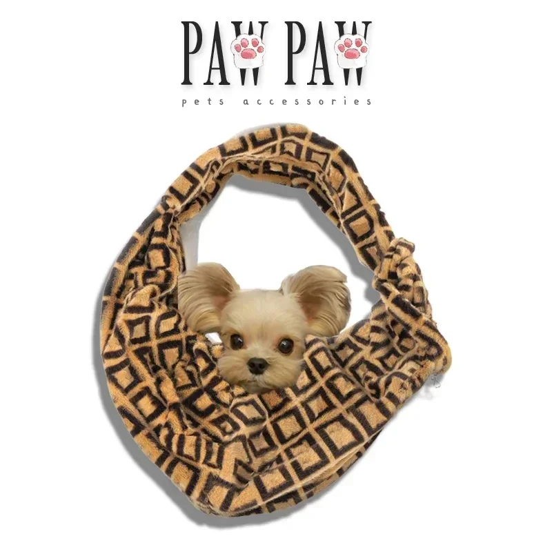 

PawPaw Luxury Pet Carrier Bag Sling Dog Cat Bags Fashion Classic Design F Pets Outdoor Accessories