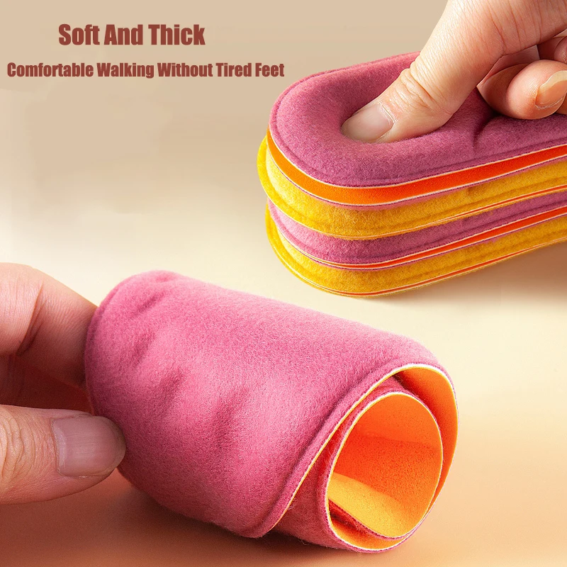 Winter Warm Heated Insoles for Shoes Men Women Sport Running Insoles Memory Foam Self Heated Foot Warmer Arch Support Shoe Pads