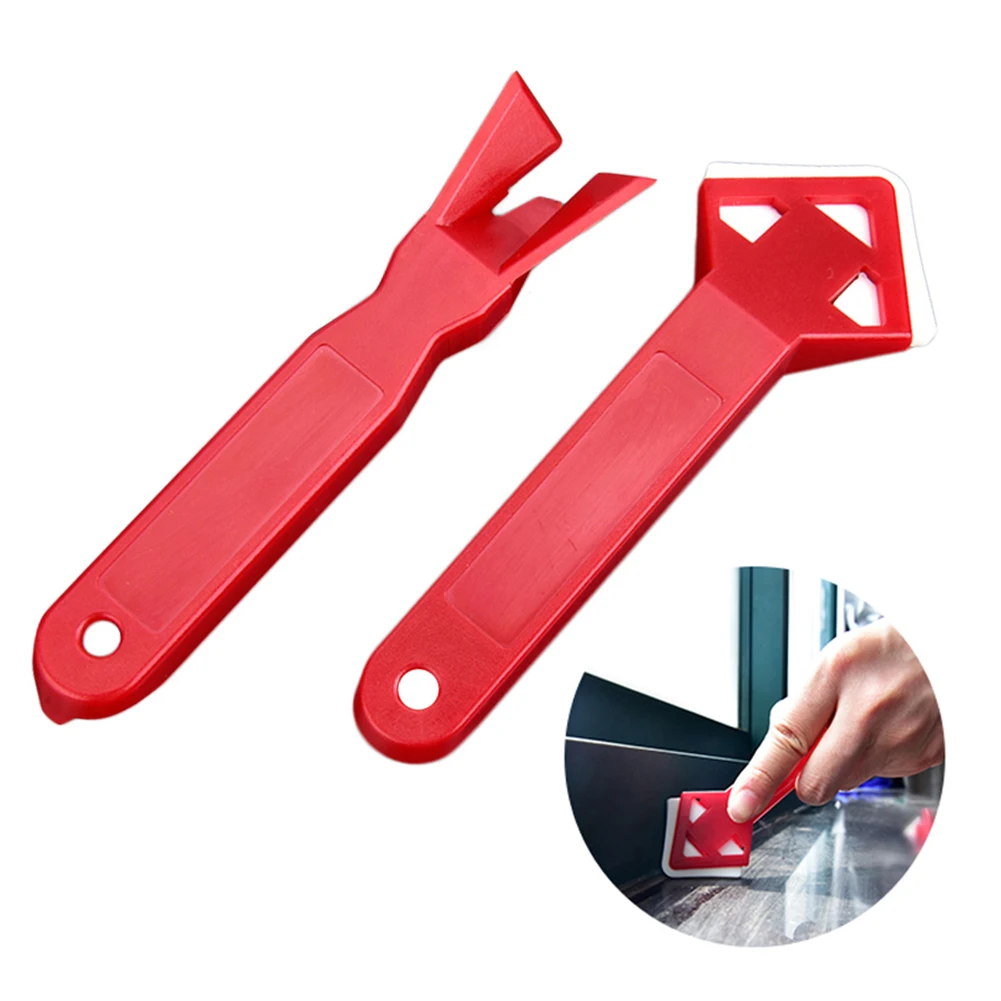 

2pcs Silicone Glass Sealant Remover Tool Kit Set Scraper Caulking Mould Removal Useful Tool For Home Spatula Glue Shovel