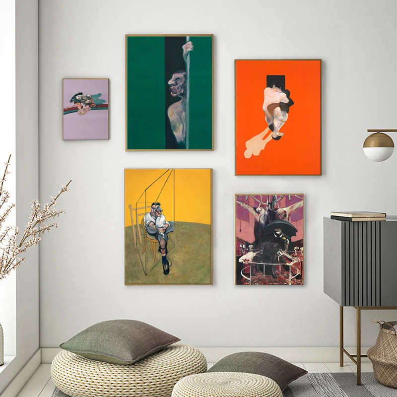 

Artist Francis Bacon Famous Painting Poster and Print Living Room Decoration Nordic Abstract Wall Art Decoration Home Decor