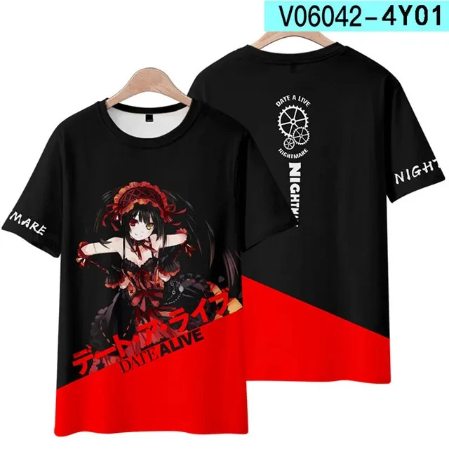 Футболка мужская с 3D-принтом кошки Токисаки Куруми