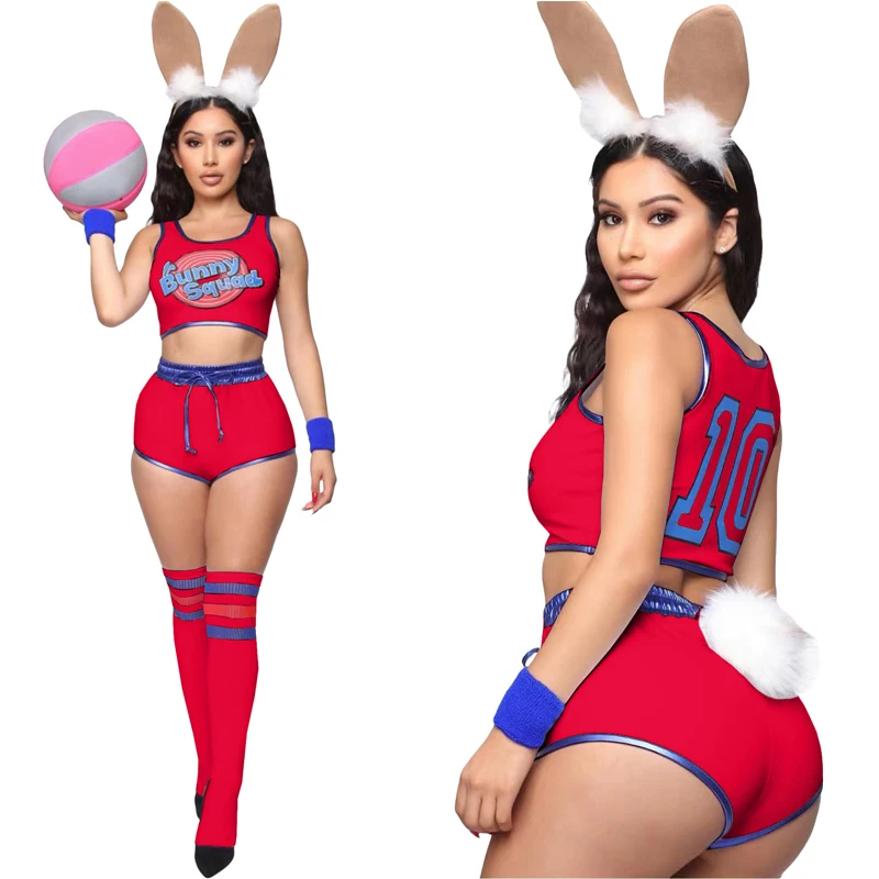 Hottie Bunny Cheerleader костюм команды школьная форма для спортивных соревнований девочек