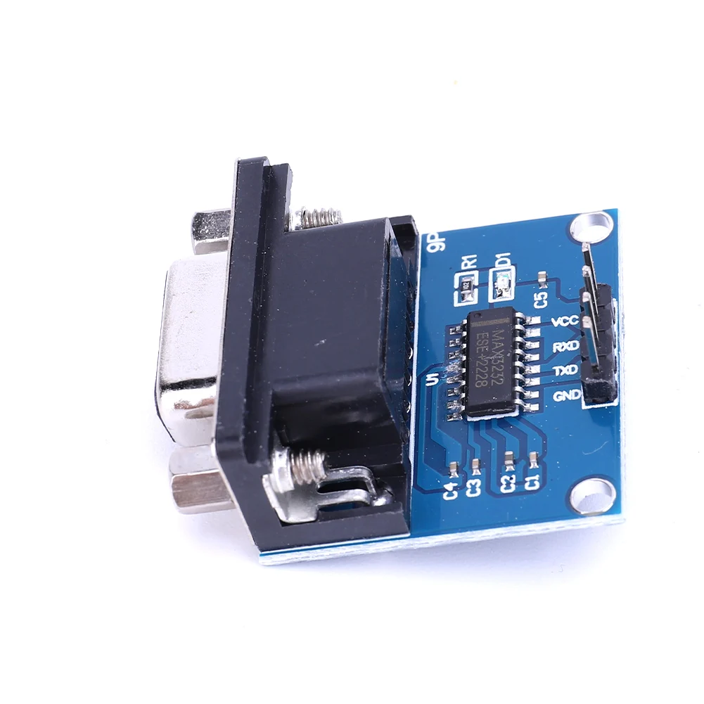 MAX3232 RS232 в TTL, разъем DB9 (гнездо), 3.3В-5.5В, плата для прошивки MAX232, TX RX VCC GND, плата для прошивки RS232 в TTL, чип MAX3232 (art.: 3920dcc2b98fe) - 3920dcc2b98fe