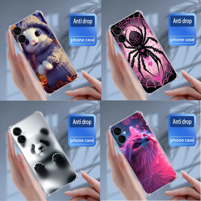 Чехлы Tecno Spark 9T/Spark 9 Pro мягкий силиконовый прозрачный чехол для телефона из ТПУ