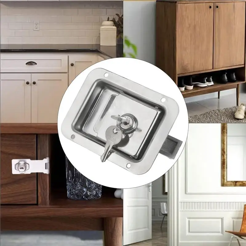 Замок для ящика инструментов грузовика сменная ручка мебельные защелки с