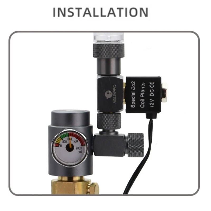 Соленоидный клапан со счетчиком пузырьков контролирующий расход газа. для