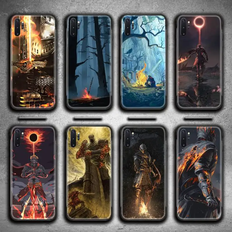 

Praise the Sun Dark Souls Phone Case For Samsung Galaxy Note20 ultra 7 8 9 10 Plus lite M51 M21 M31S J8 2018 Prime