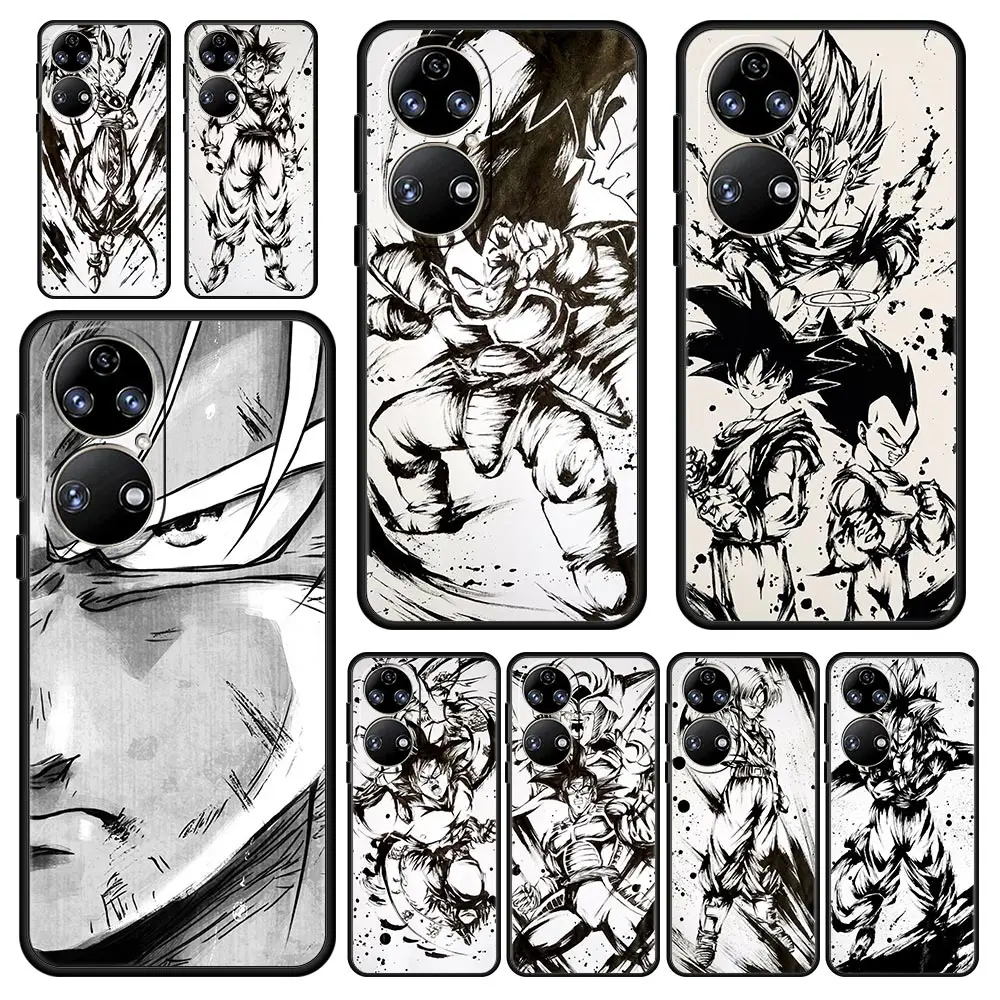 

Dragon Ball Anime Painting Phone Case For Huawei P30 Lite P50 Pro P20 P40 Lite E P Smart Z 2021 Y6 Y7 Y9 2019 Y6p Y9s Y7a Cover