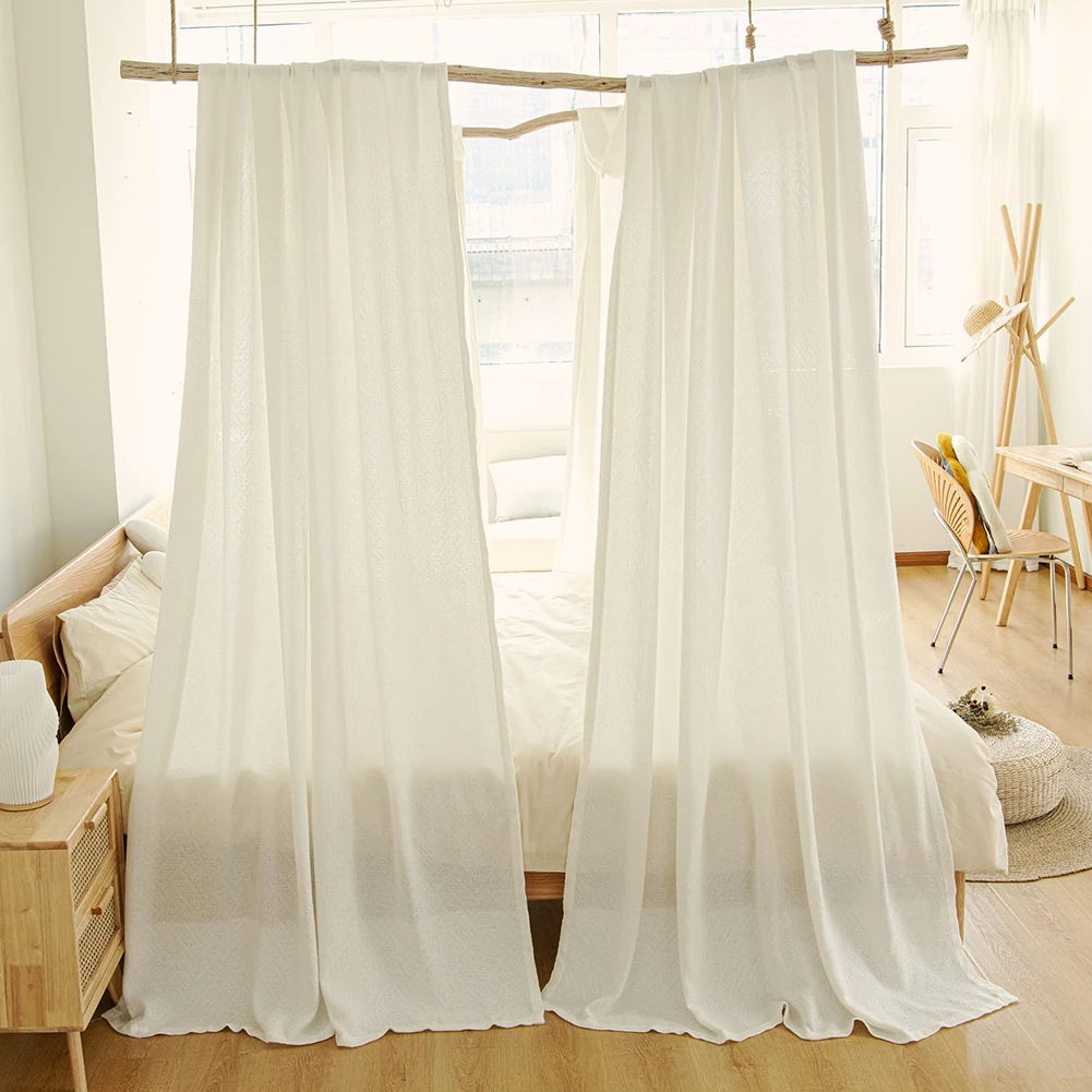 Napearl Minimalist Bed Curtain Decoration Summer Mosquito Drape Anti-peeping White Tulle Lace for Bedroom