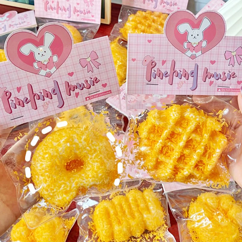 Веселые поддельные ветки жареный хлеб мягкая игрушка для сжимания креативная