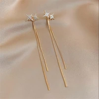 2021 fashion womens swing earrings star rubber chain earrings fashion womens long pendant womens simple jewelry