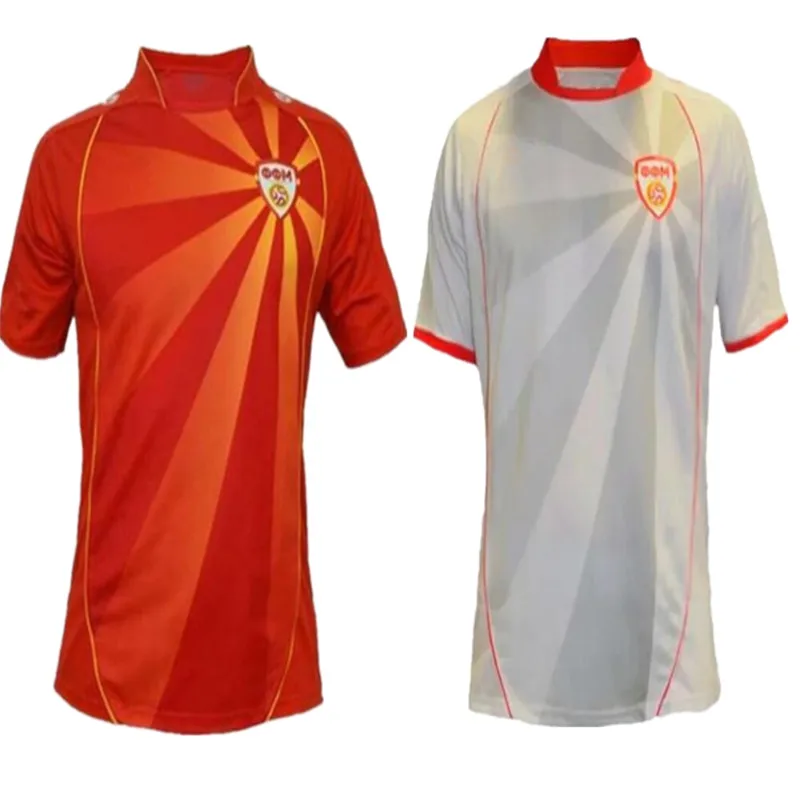 

2021 North Macedonia soccer jersey Pandev 21 22 national team red Home Jahovic ALIOSKI IBRAIMI football shirt