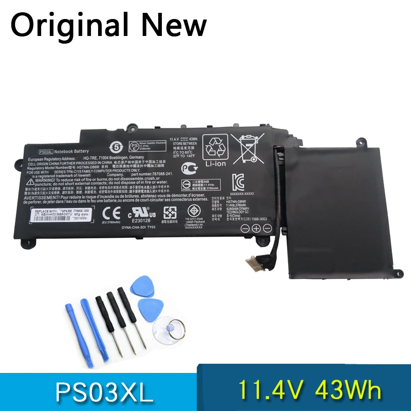 

NEW Original Battery PS03XL For HP Pavilion X360 HSTNN-DB6R-1 787088-241 787520-005 11.4V 43Wh