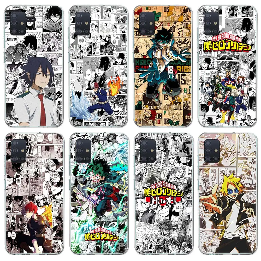 

My Hero Academia Anime Case Funda For Samsung Galaxy A51 A71 A42 5G A50 A70 A30 A40 A10S A20E A91A6 A7 A8 A9 Phone Cover Coque