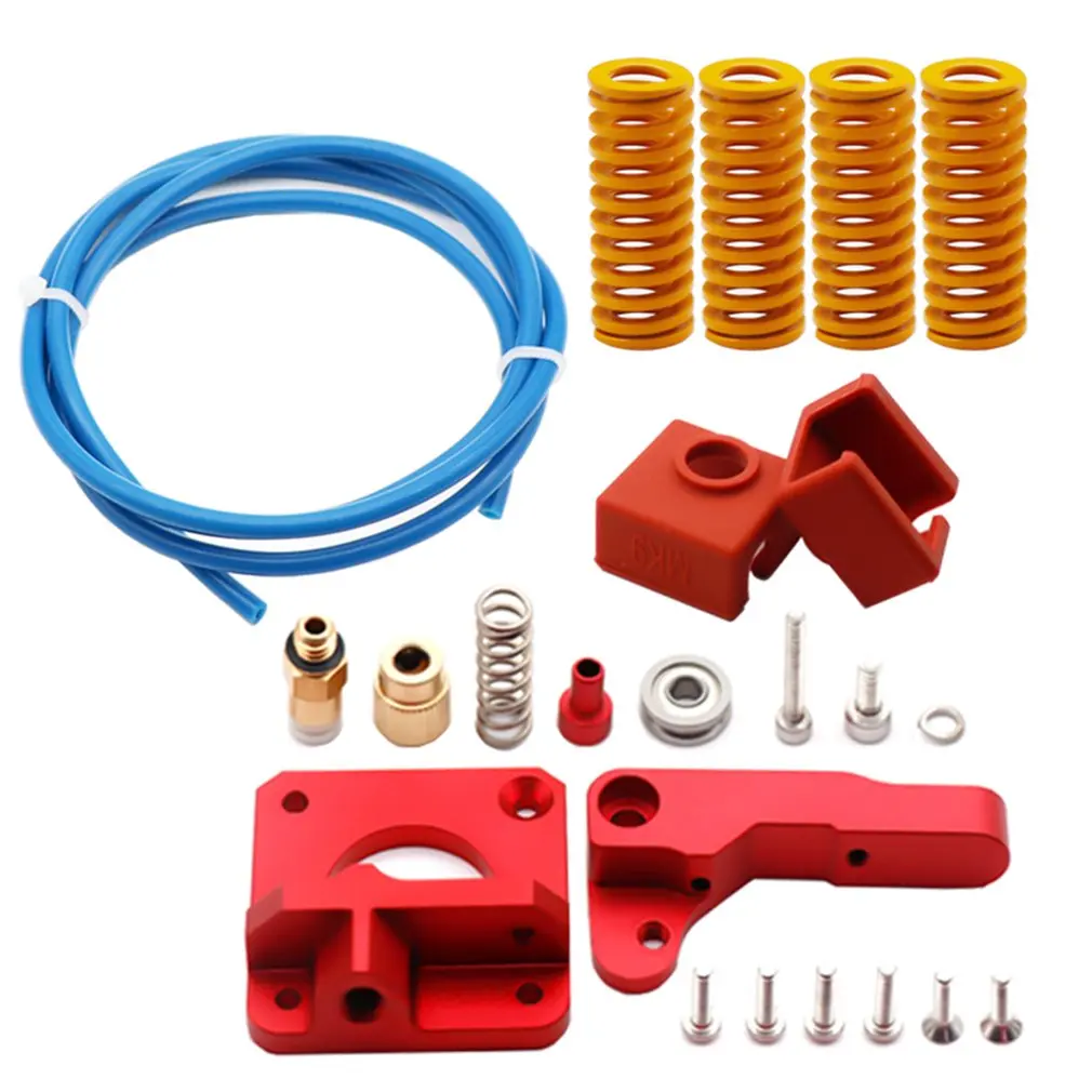 

3D Printer Upgraded Long-Distance Remote Metal Ender 3 CR10 Extruder+Leveling Spring+PETG Tube+MK9 Silicone Sleeve Cover J-head