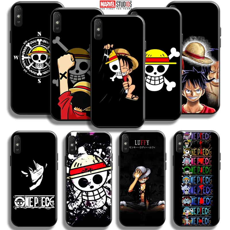 

One Piece Luffy Logo Phone Case 6.53 Inch For Xiaomi Redmi 9A 9AT Silicone Cover Liquid Silicon Coque Funda Soft