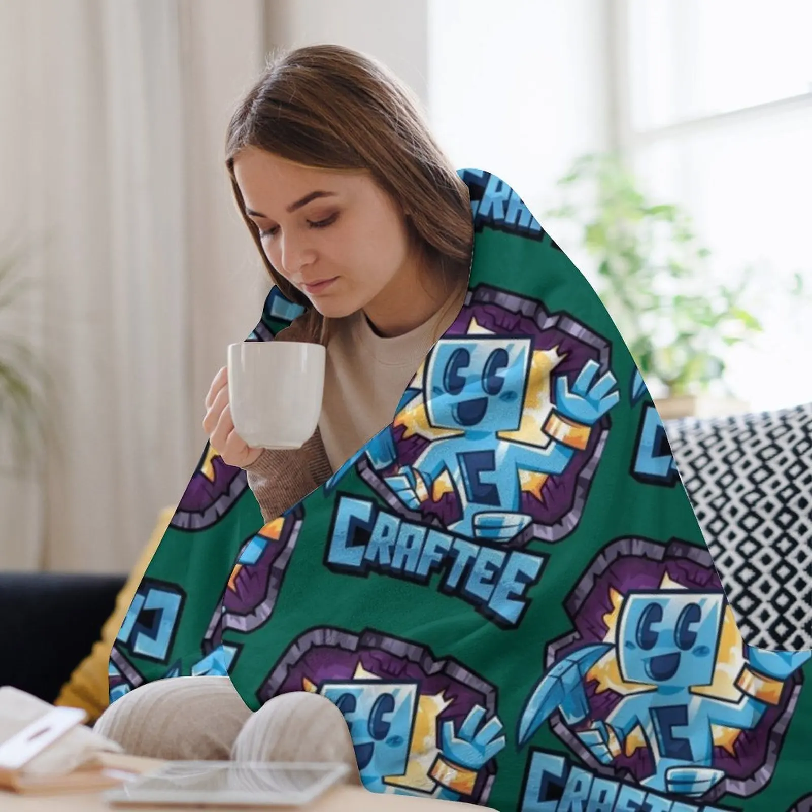 Милое одеяло Craftee теплое зимнее пляжное