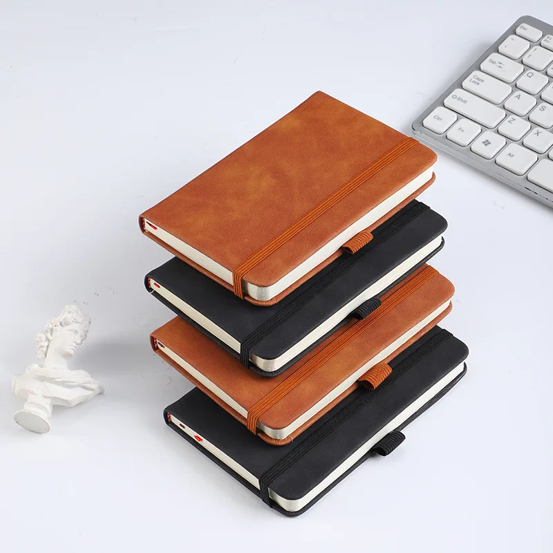 

PU A6 Notebook Sticky Notes Memo Pad Carry-on Strap Notepad Multi-Functional Creative Portable Book For School Stationery Office