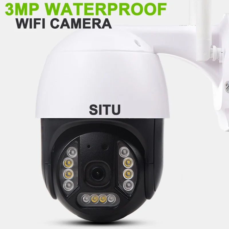 

AWIND 5MP Dome WiFi IP PTZ Camera Outdoor Wirelese Home Security WiFi Street Camera Auto Tracking Full Color Night Vision