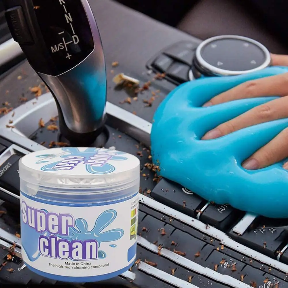 1pc Car Air Vent Magic Dust Cleaner Gel Household Auto Laptop Keyboard Cleaning Gel Office Gap Wash Mud Removal Slime Rubber