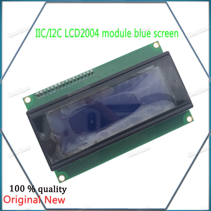 1pcs/lot! LCD2004+I2C 2004 20x4 2004A Blue screen HD44780 Character LCD /w IIC/I2C Serial Interface Adapter Module For Arduino - купить по