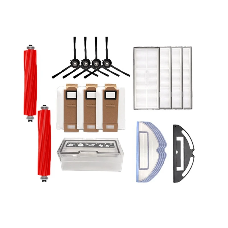

20 Pcs For Roborock Sweeping Robot G10/T7SPLUS/S7 Accessories Side Brush Filter Screen Rag Holder Rolling Brush Dust Box A