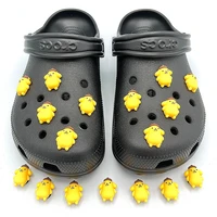 3d kawaii yellow dog icon jibz shoe charm diy sandals decoration for kids croc clog shoe wristband jewelry buckle accessories