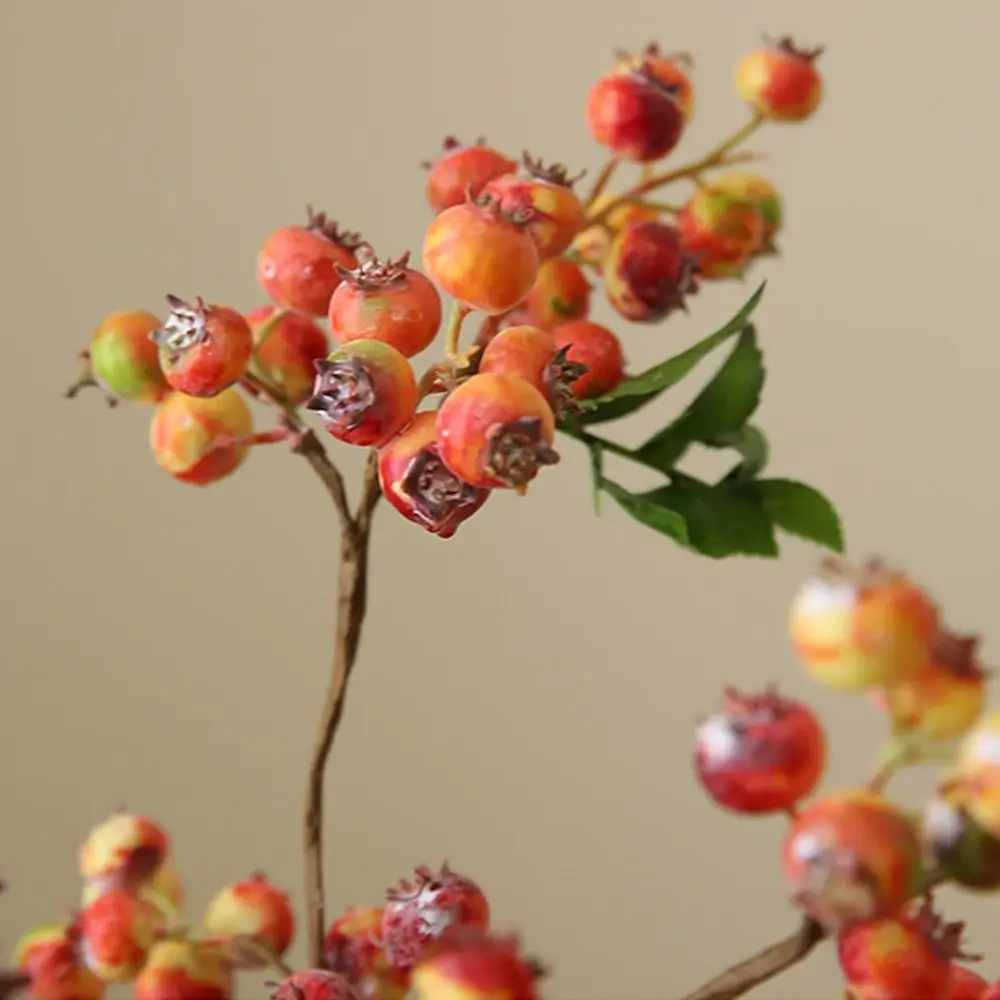 Пластиковые рождественские черничные ветки фруктов элегантные имитационные