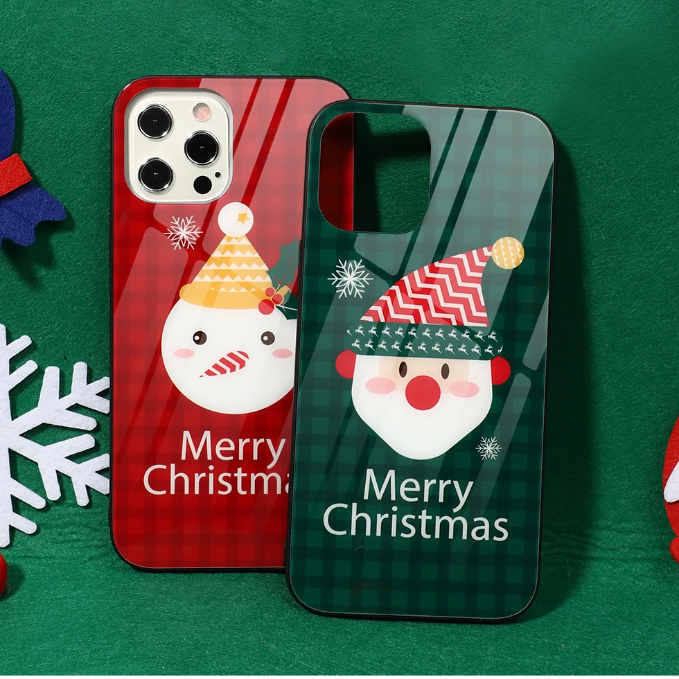 

Merry Christmas Funda de teléfono Silicone phone case For iPhone 14 13 12 mini 11 pro xs max X XR 5 6 7 PLUS Couple Gift