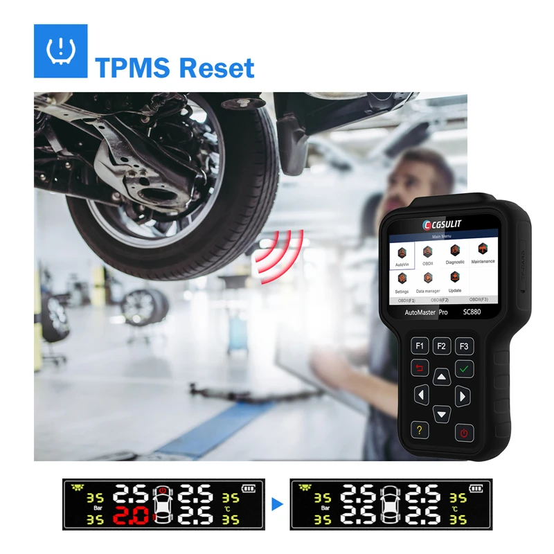 SC880 Автомобильный сканер 12 В 24 Автомобильные диагностические инструменты Autel 12/24