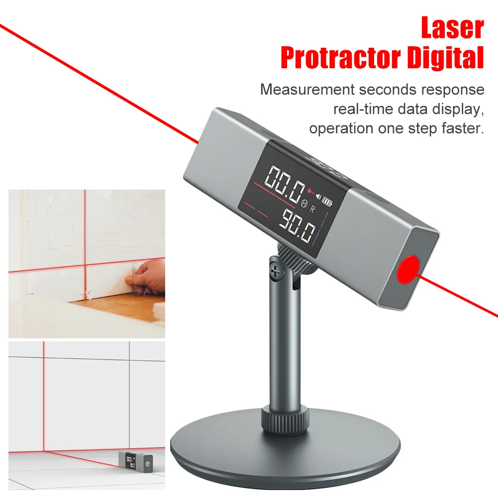 

UYANGG LI1 Laser Protractor Digital Inclinometer Angle Measure Laser Casting Instrument Rechargeable Laser Measuring Tool