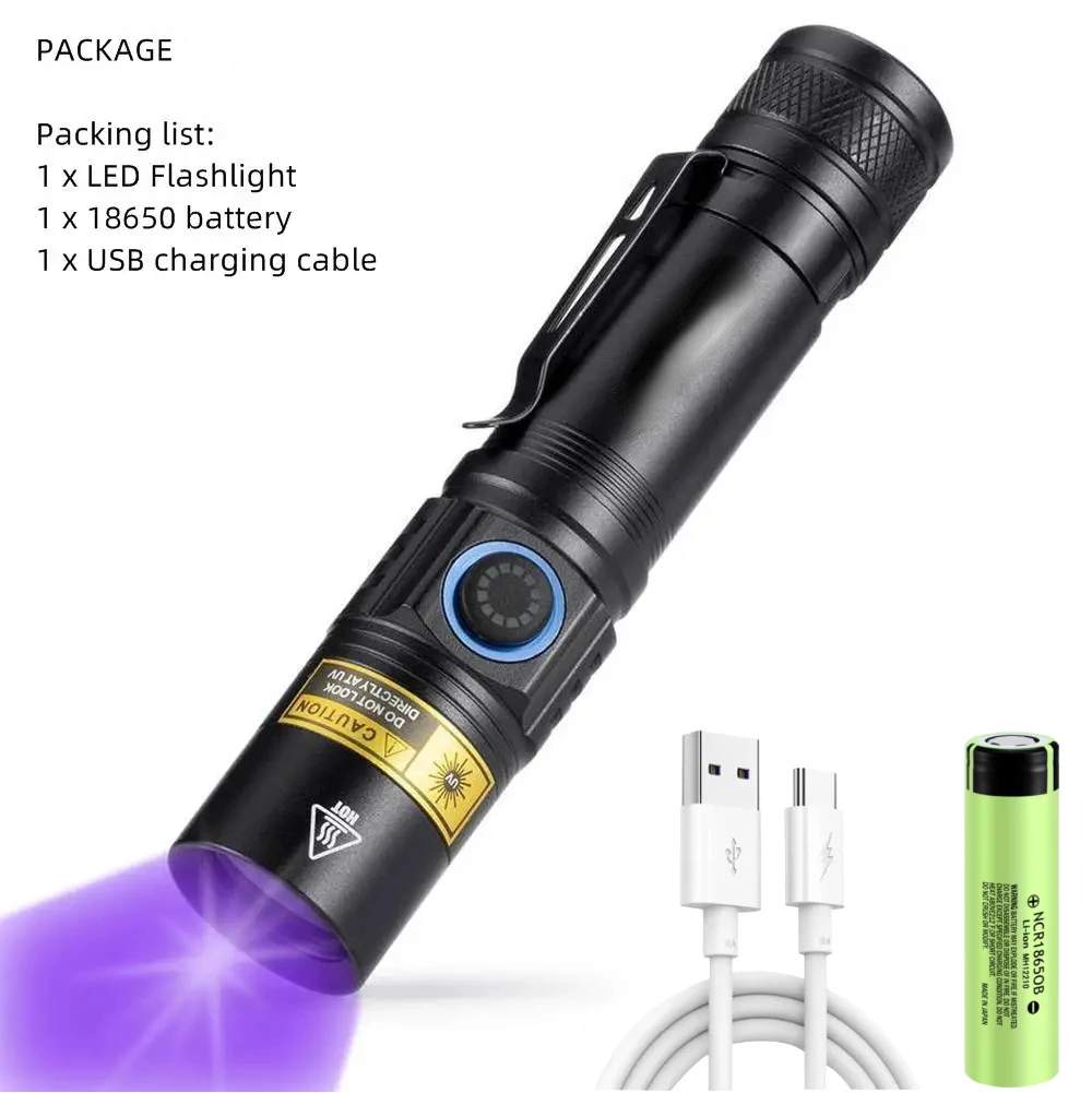 

JONCELY УФ-фонарик 365нм 5Вт