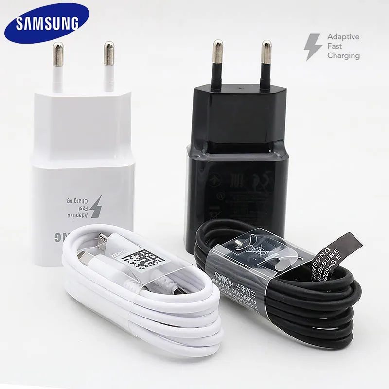 Оригинальное Адаптивное быстрое зарядное устройство Samsung USB-адаптер 1 2/1 5 м кабель