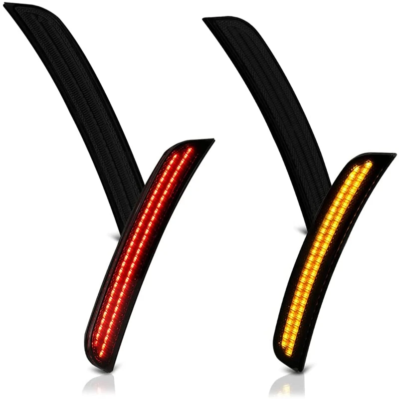 4 шт. светодиодный боковой габаритный фонарь для Chrysler 300 2015-2021 Янтарные дымовые