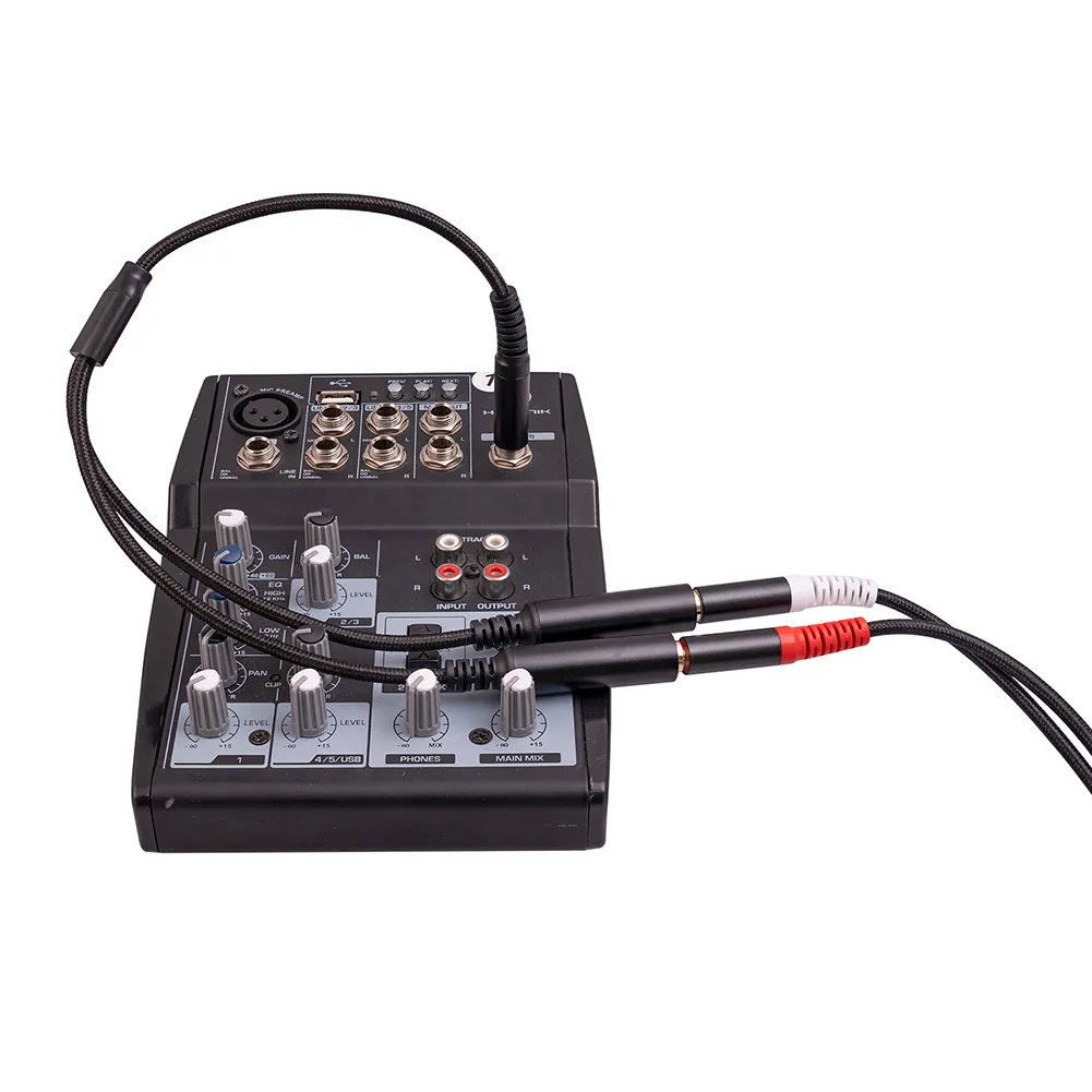 

6.35mm Male To Dual Female 6.35mm TRS Stere Y Splitter Adapter Audio Cable 30CM 6.35mm Revolving Dual 6.35 Female Stereo Audio