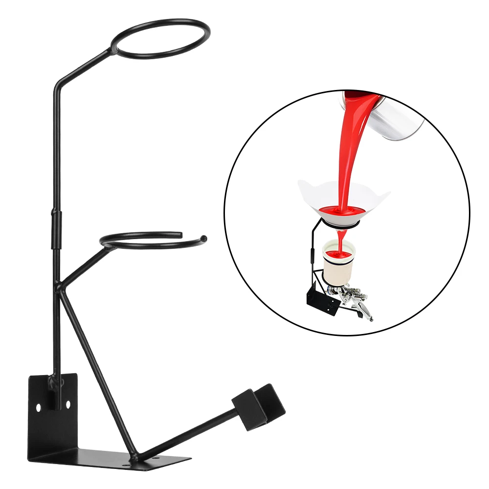 

Car Paint Sprayer Stand Bracket Household Spray Gun Holder Spray Gun Accessories Steel Storage Rack Paper Funnel Rack