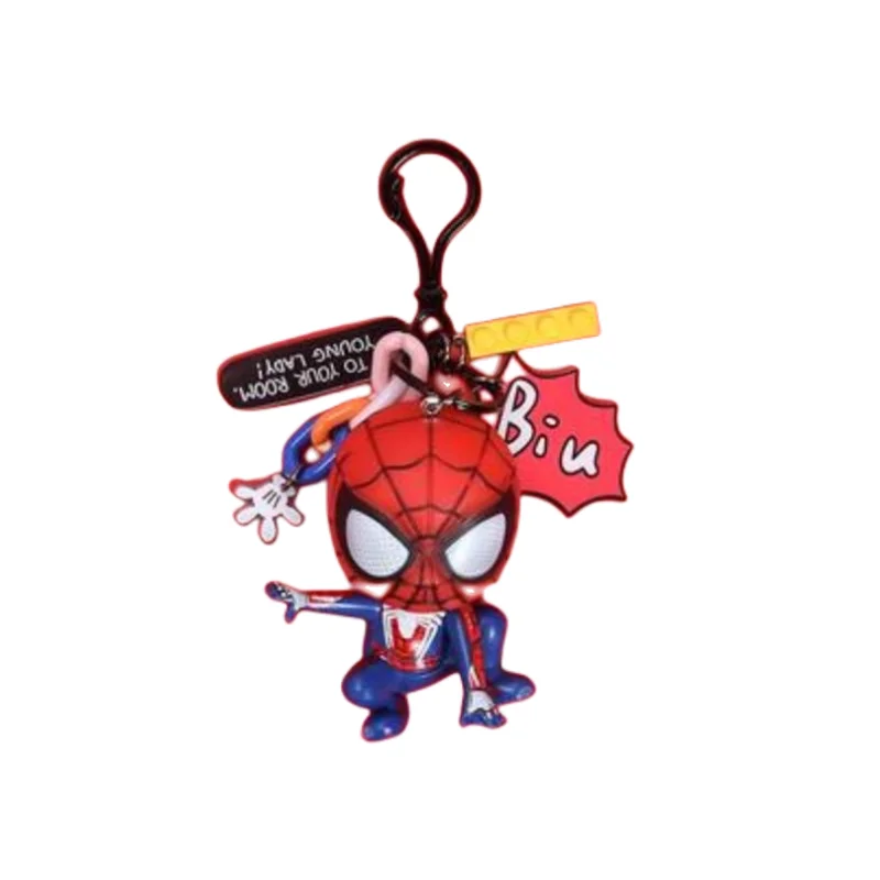 

Marvel Series Anime Peripherals Children's Spider-Man Cartoon Cute Keychain Personality Doll Trendy Cool Creative Bag Ornaments