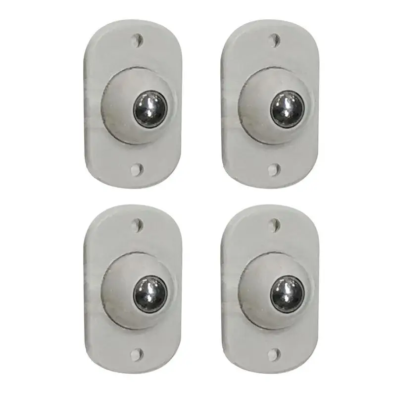 

4pcs Self Adhesive Caster Wheels Mini Swivel Wheels Stainless Steel Paste 360 Degree Rotation Sticky Pulley For Bins Storage Box