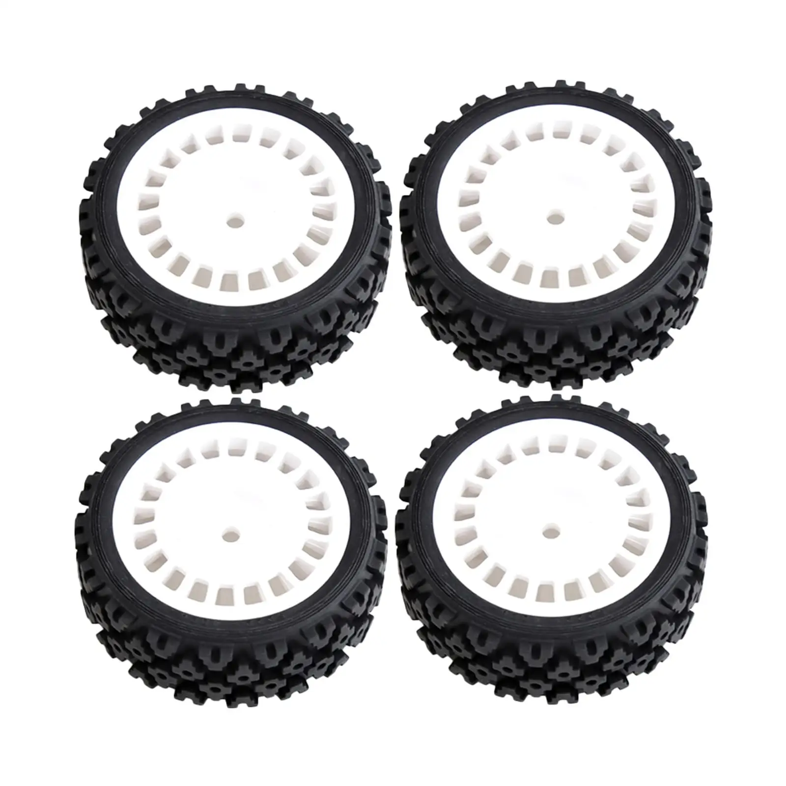 

4x RC Plastic Tires Set Wear Resist Upgrade for Tamiya XV-01 Accessories
