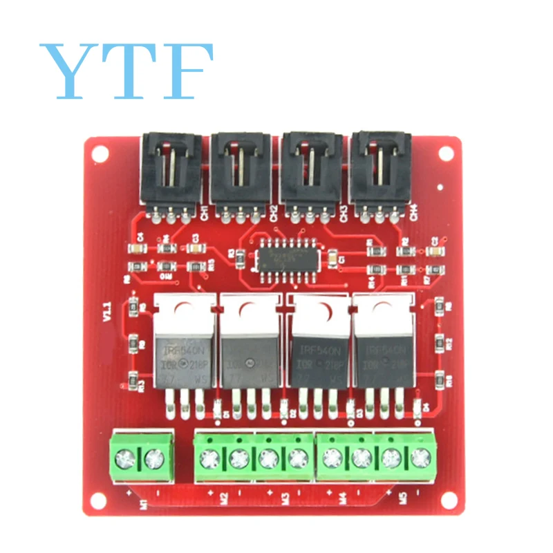Четырехканальная 4-канальная Кнопка MOSFET IRF540 V4.0 + модуль переключателя для Arduino