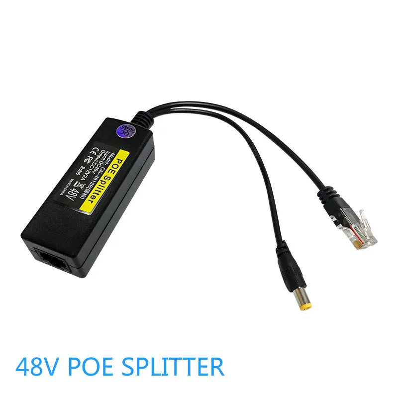 20pc 48V to 12V Active Isolated PoE Splitter IEEE802.3af/at input output POE 100meters For camera nvr CCTV