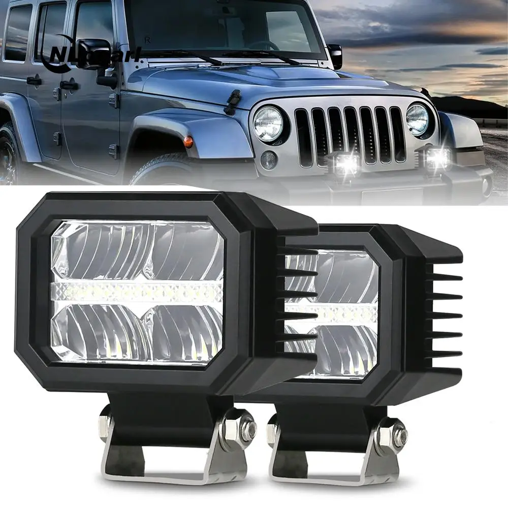 4-дюймовый рабочий свет квадратный прожектор комбинированный противотуманный
