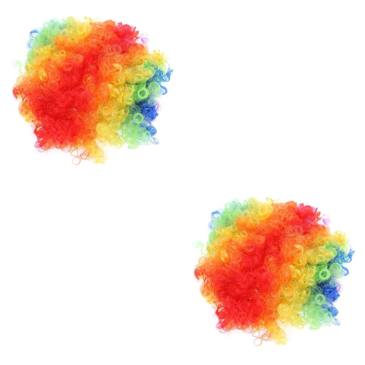 Парик клоуна полноцветный 2 шт. парик в форме взрыва с носом украшения для