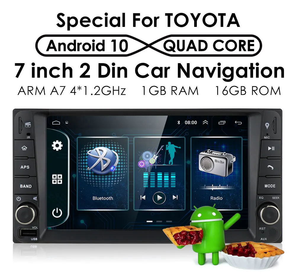

2Din Android 9.0 Car Multimedia Player Nav GPS For Toyota Universal RAV4 COROLLA VIOS HILUX Terios Land Cruiser Camry Hiace WIFI