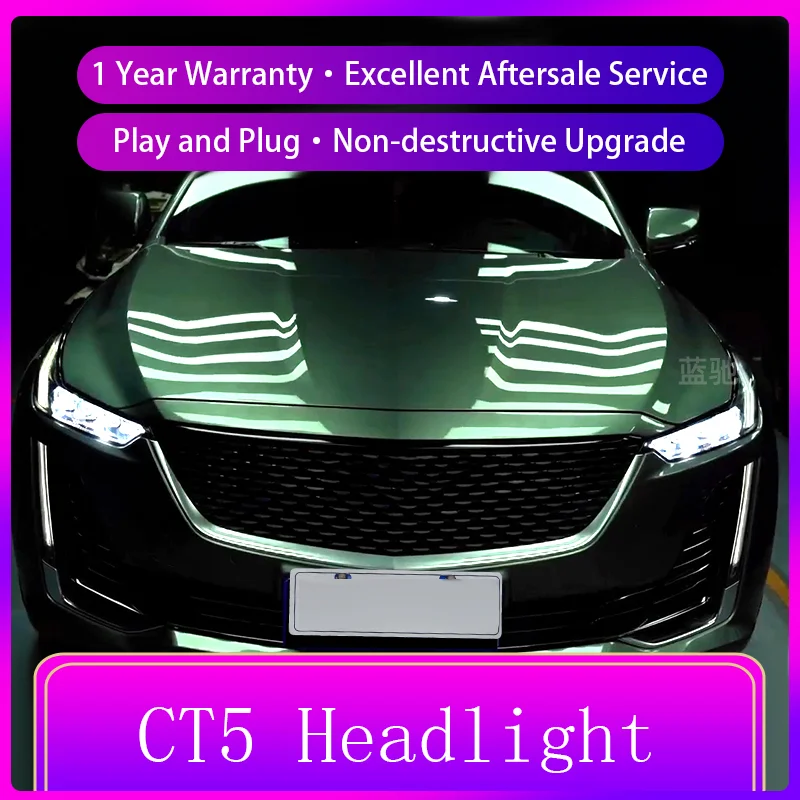 2 шт. передние фары для Cadillac CT5 2019-2023